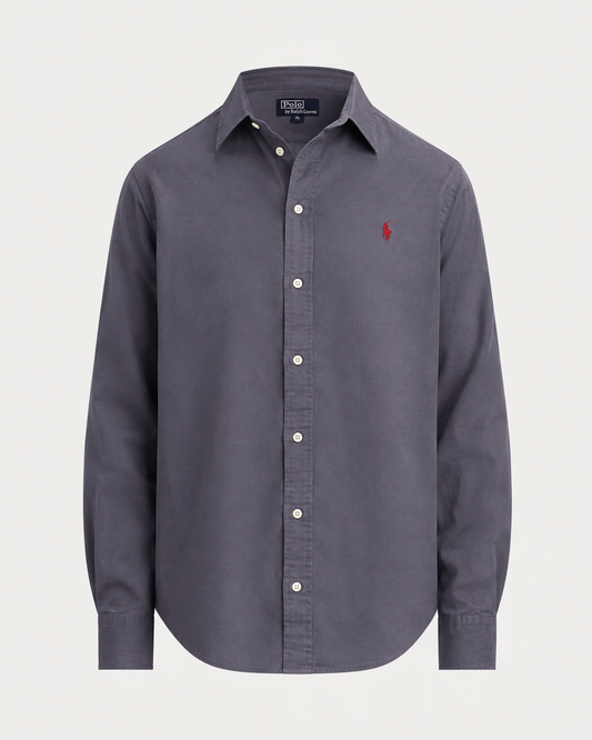 Women's Ralph Lauren Linen Shirt (Dark Grey)