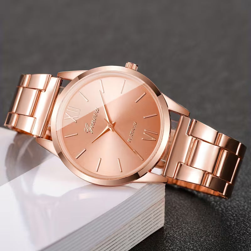 Women's Classic Roman Watch (Rose Gold)