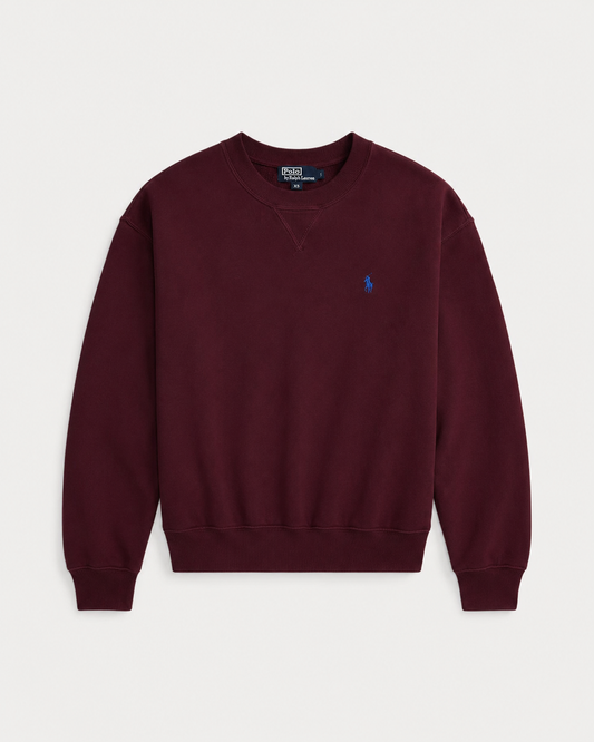 Women's Ralph Lauren Crewneck Sweater (Dark Red)