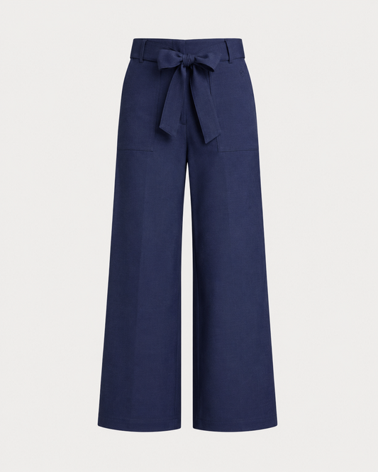 Women's Only Linen Pants (Navy Blue)