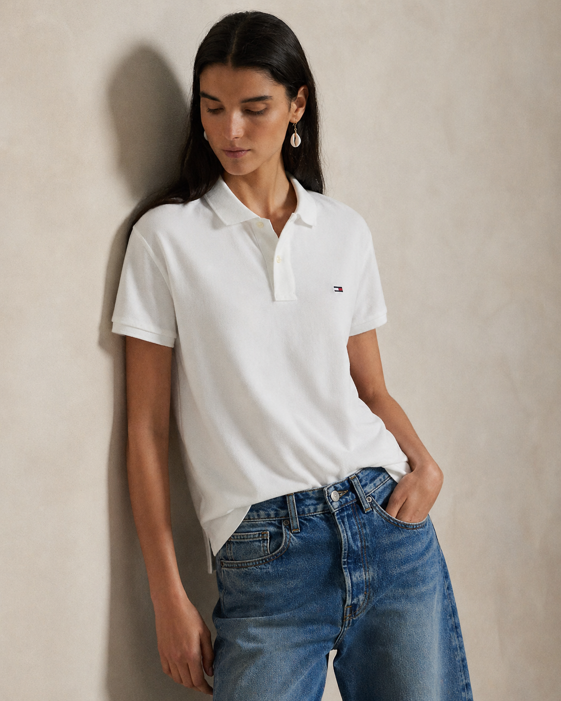 Women’s Tommy Hilfiger Polo Shirt (White)