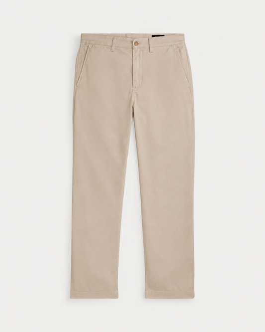 Women's Ralph Lauren Button Linen Pants (Beige)
