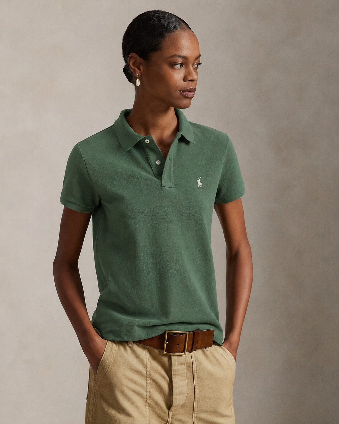 Women's Ralph Lauren Polo Shirt (Green)