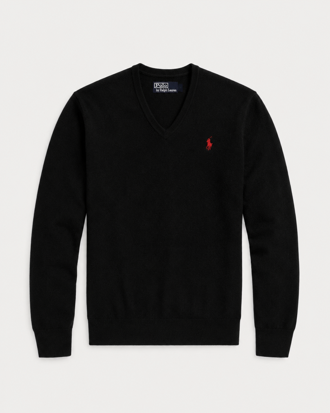 Ralph Lauren Cashmere V-Neck Sweater (Black)