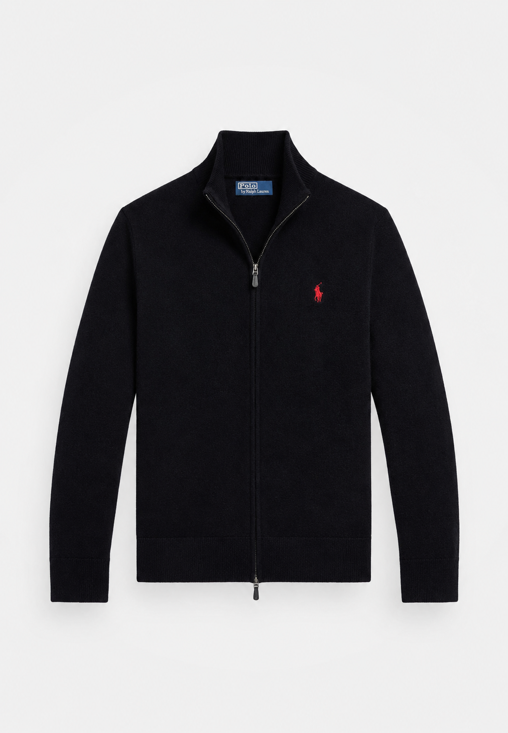 Ralph Lauren Cashmere Full-Zip Sweater (Black)