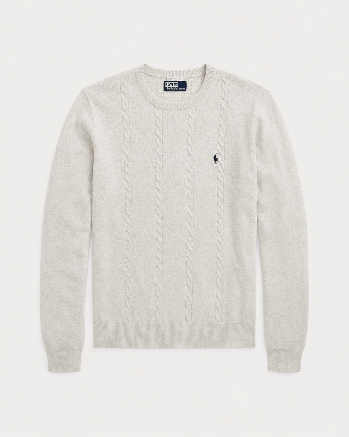 Ralph Lauren Cashmere Cable-Knit Sweater (Beige)