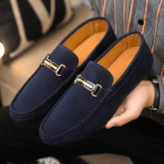 Men's Executive Loafers (Navy Blue)