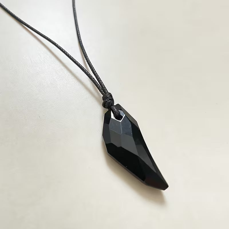Men's Wolf Tooth Necklace (Black)
