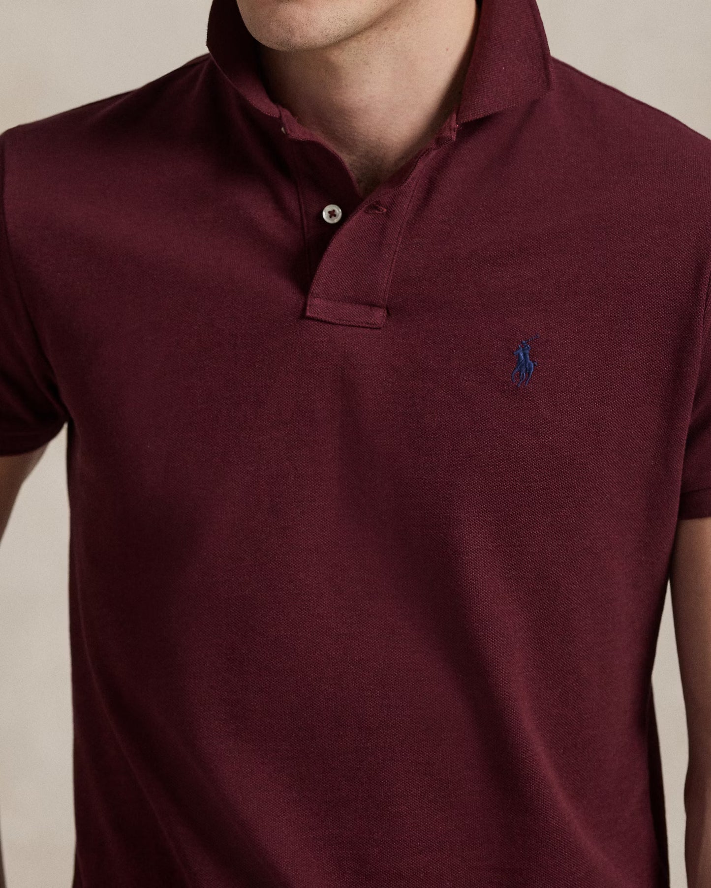 Men's Ralph Lauren Polo Shirt (Dark Red)