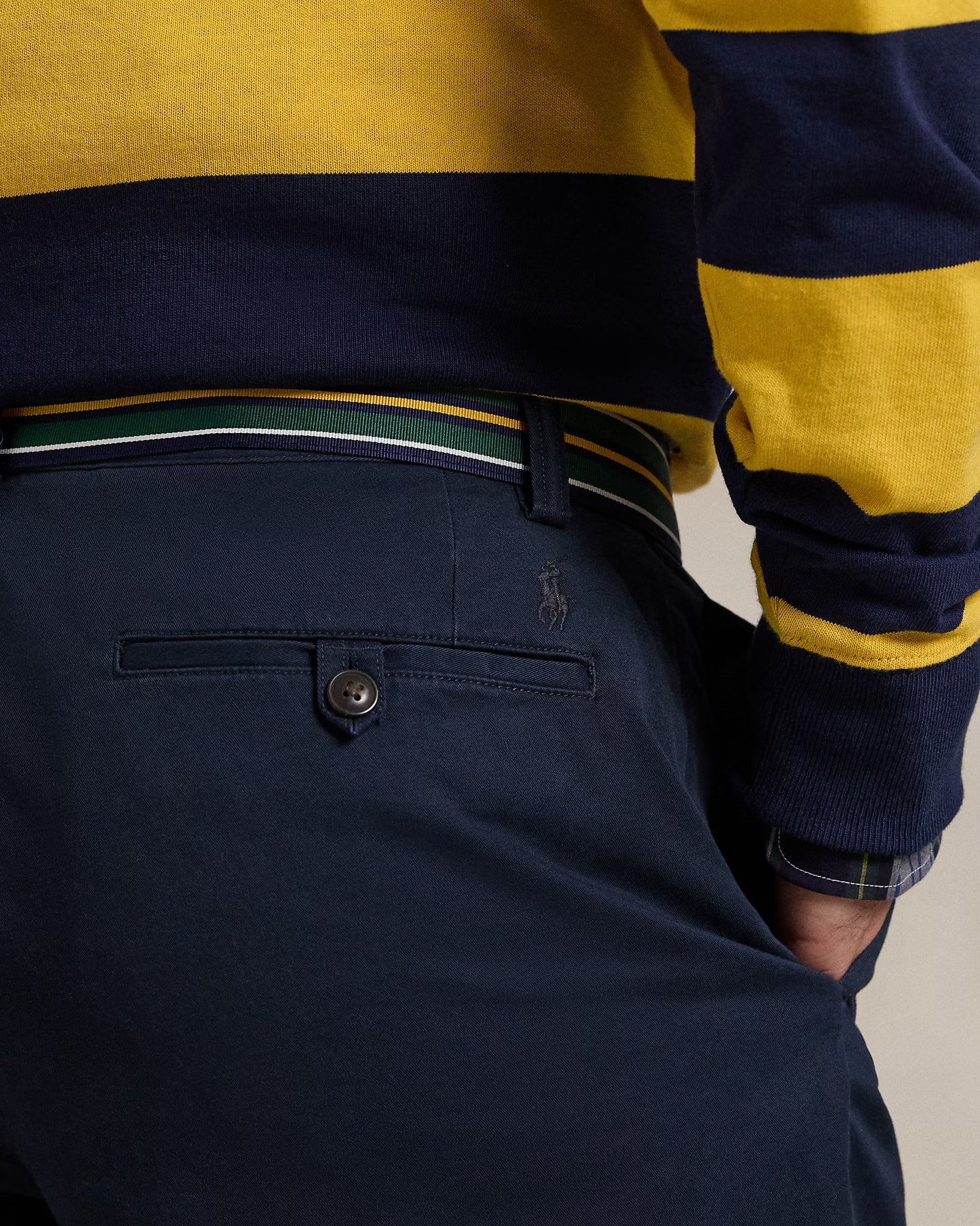 Men's Ralph Lauren Cotton Chino Shorts (Navy Blue)