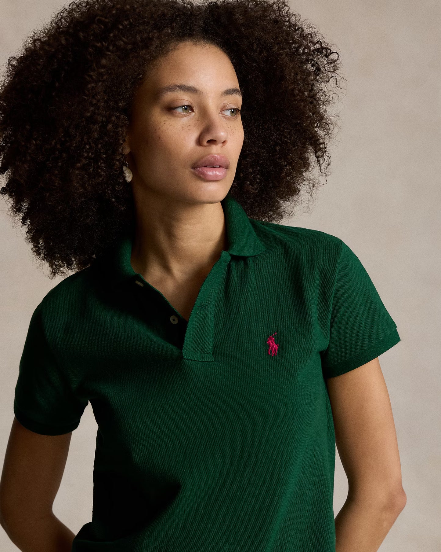 Women's Ralph Lauren Polo Shirt (Dark Green)