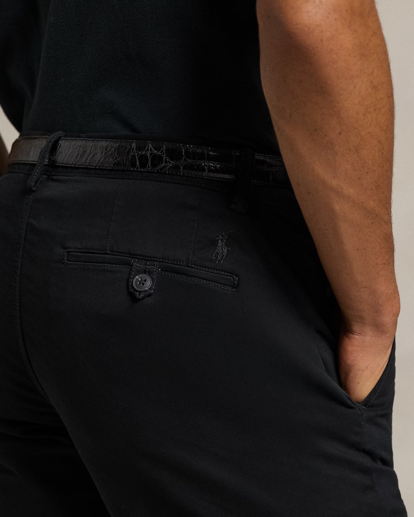 Men's Ralph Lauren Cotton Chino Shorts (Black)