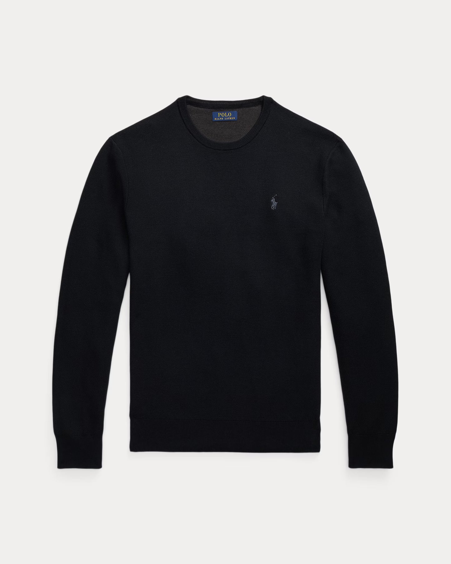 Women's 100% Cashmere Ralph Lauren Crewneck Sweater (Black)