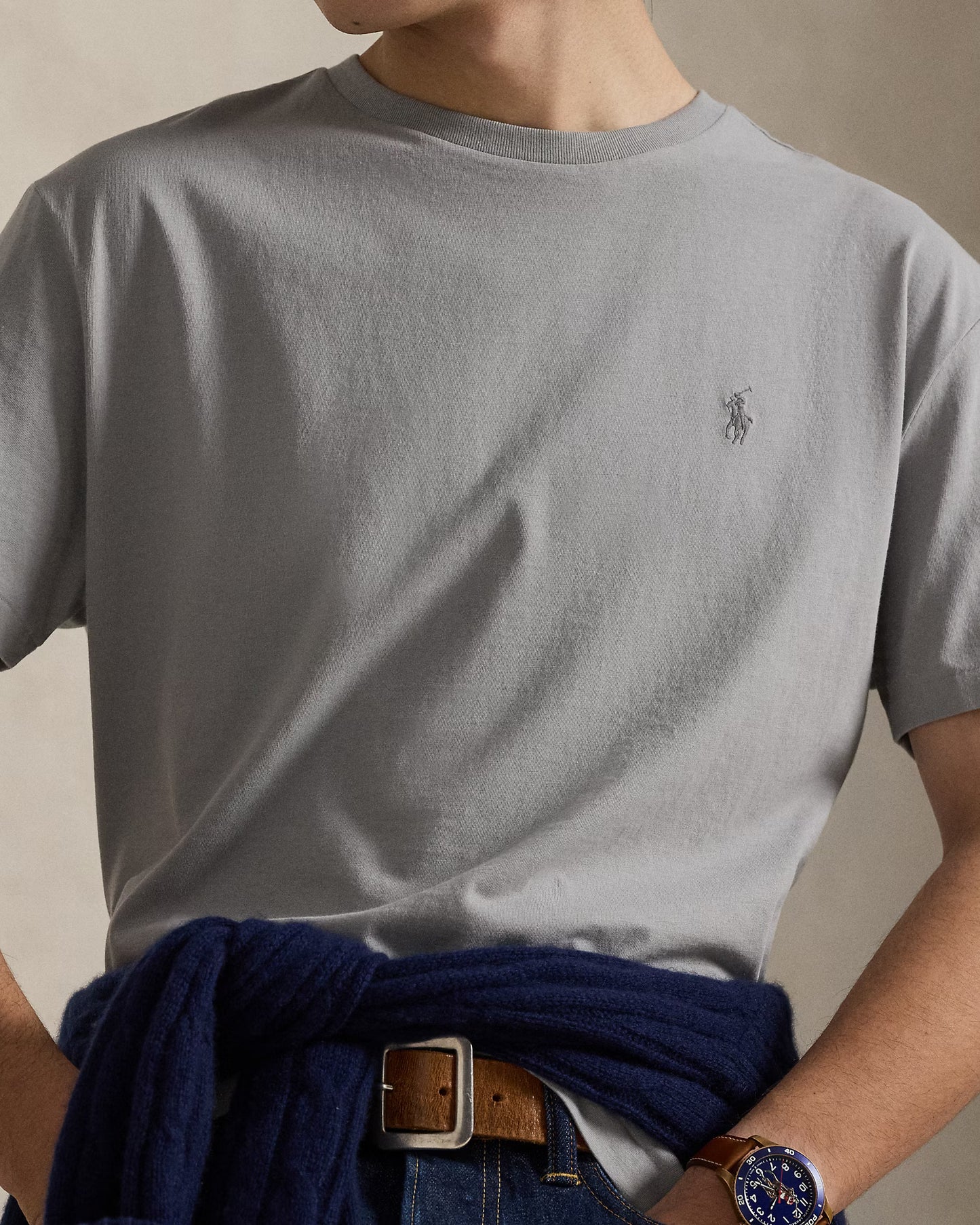 Men’s Ralph Lauren T-Shirt (Solid Grey)