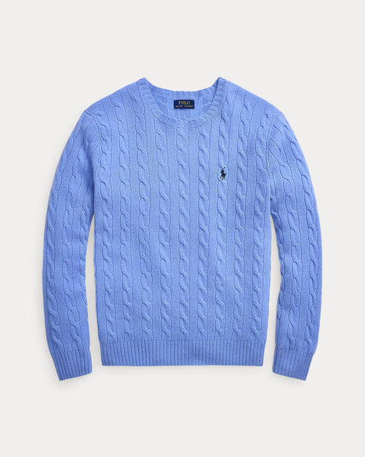 Men's Ralph Lauren Cable-Knit Sweater (Light Blue)