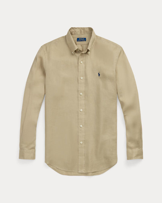 Men's Ralph Lauren Linen Shirt (Beige)