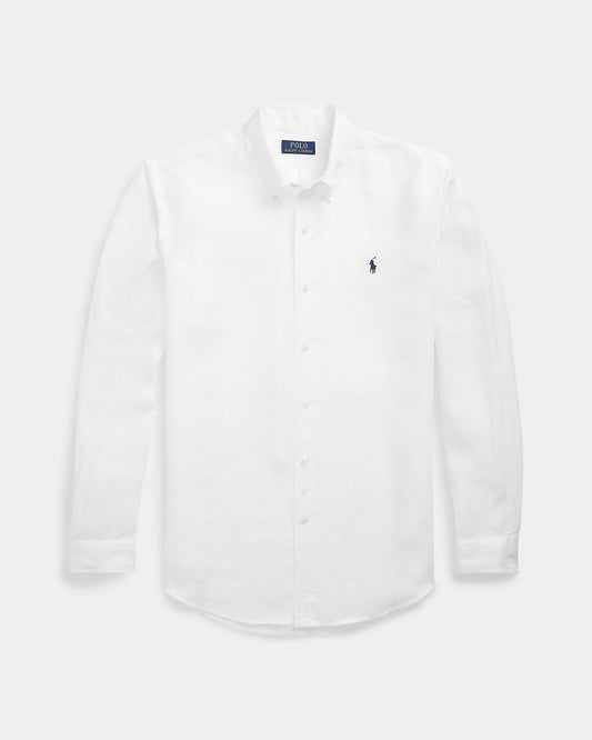 Men's Ralph Lauren Linen Shirt (White)