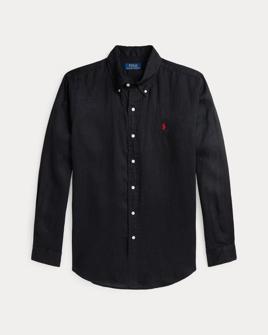 Men's Ralph Lauren Linen Shirt (Black)