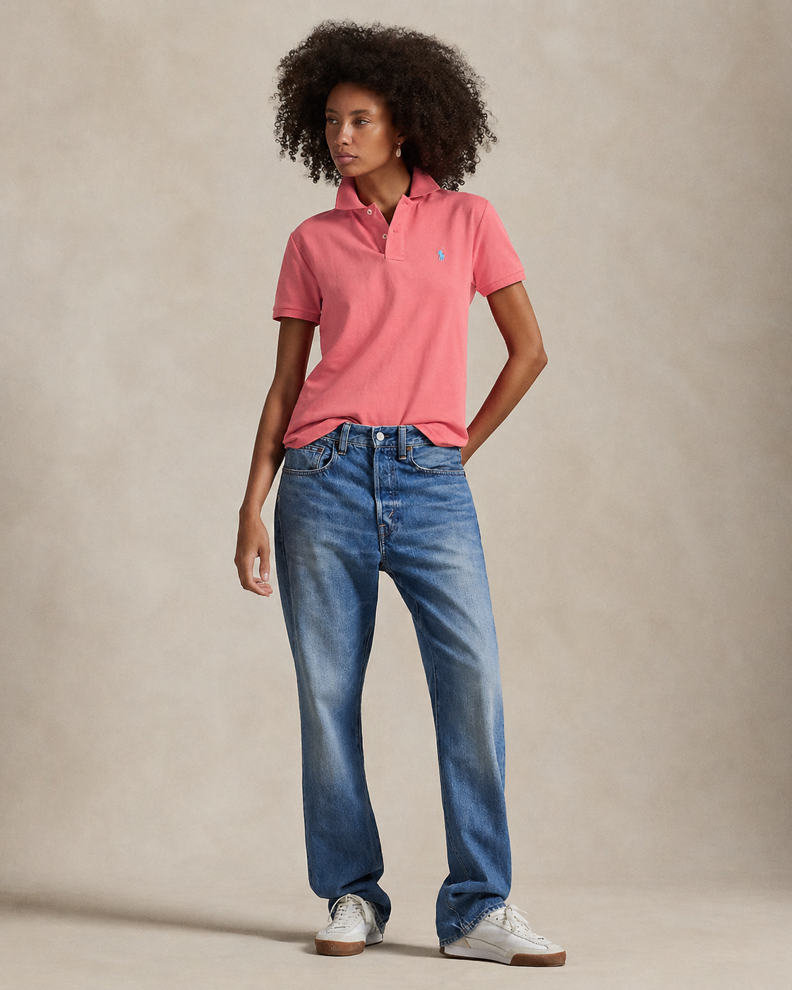 Women's Ralph Lauren Polo Shirt (Pink)