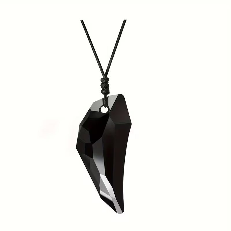 Men's Wolf Tooth Necklace (Black)
