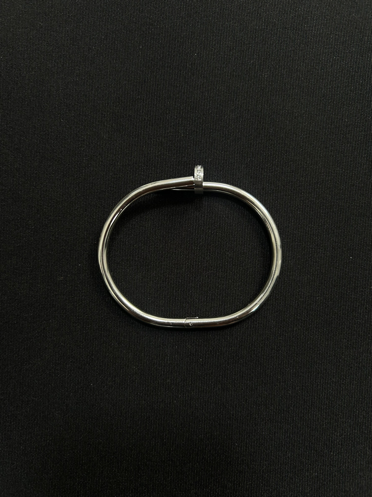 Flexagain’s Cartier Clou Bracelet (White Gold With Zircon)