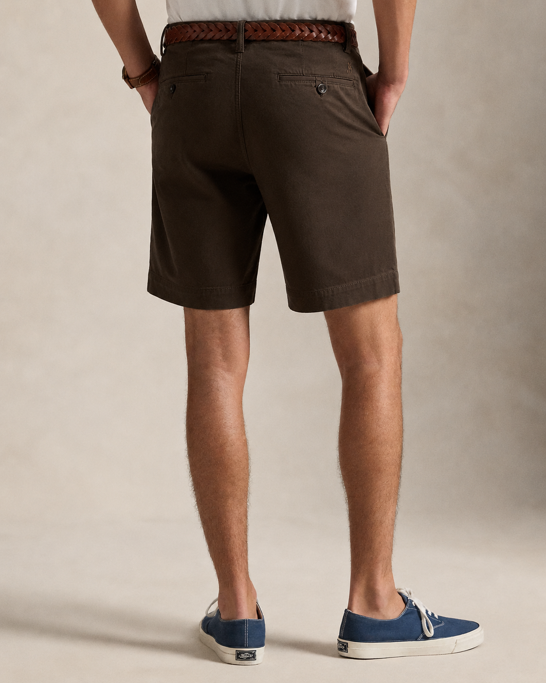 Men's Ralph Lauren Cotton Chino Shorts (Brown)