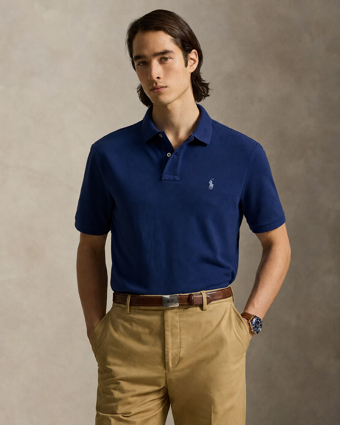 Men's Ralph Lauren Polo Shirt (Denim Blue)