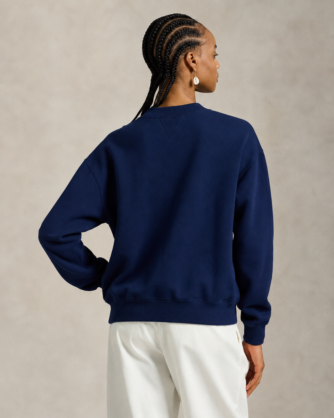 Women's Ralph Lauren Crewneck Sweater (Denim Blue)