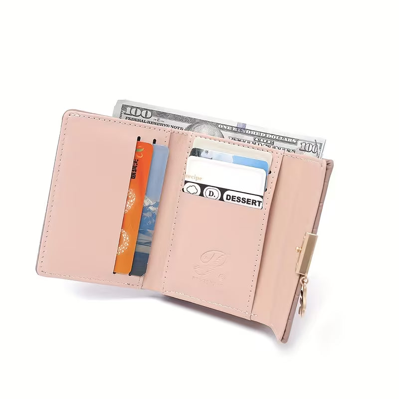 Women's Quilted Wallet (Bean Paste)