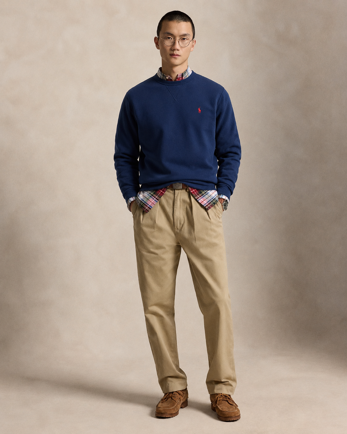 Men's Ralph Lauren Crewneck Sweater (Denim Blue)