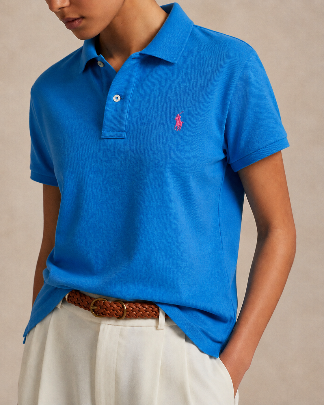 Women's Ralph Lauren Polo Shirt (Light Blue)