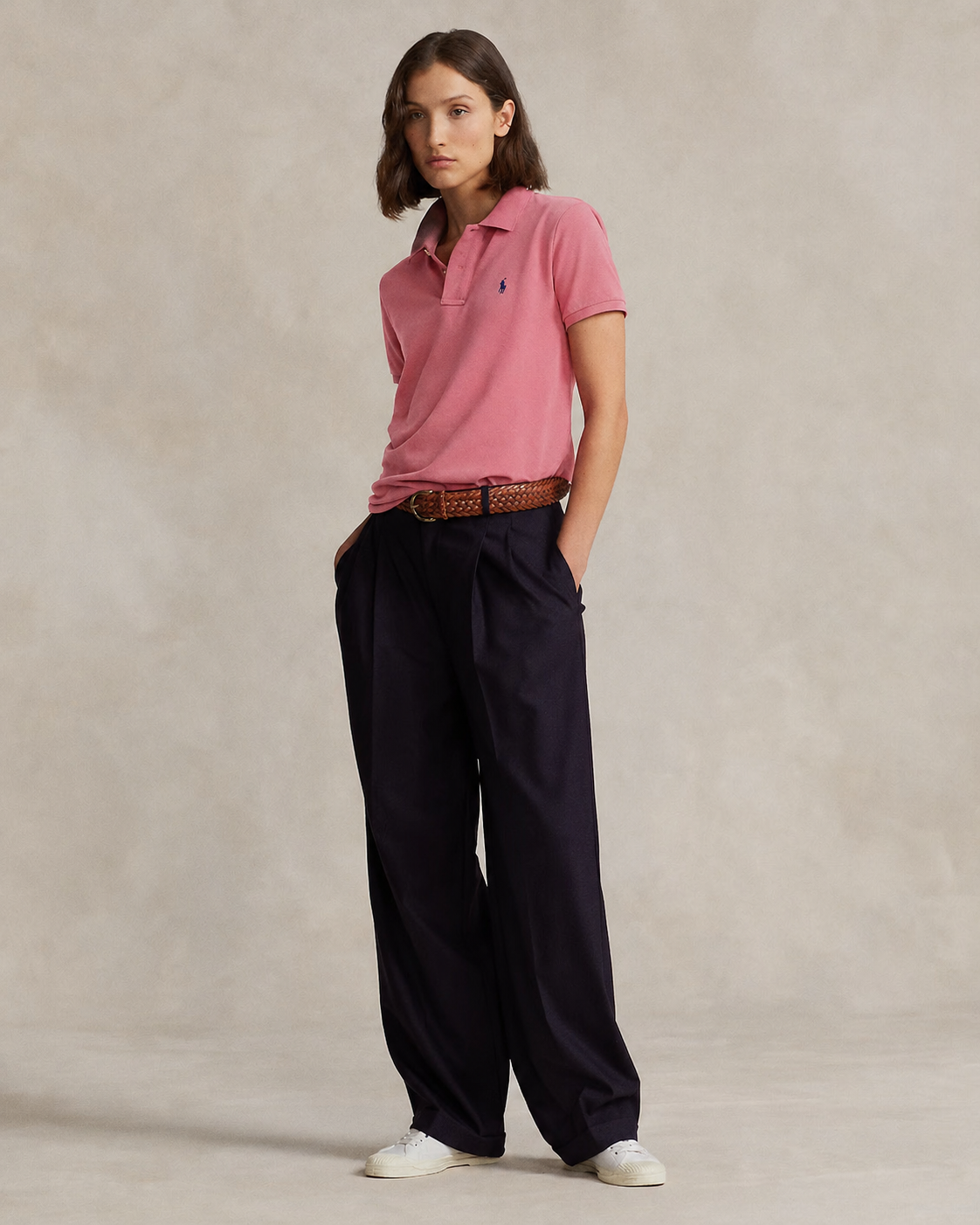 Women's Ralph Lauren Polo Shirt (Bois De Rose)