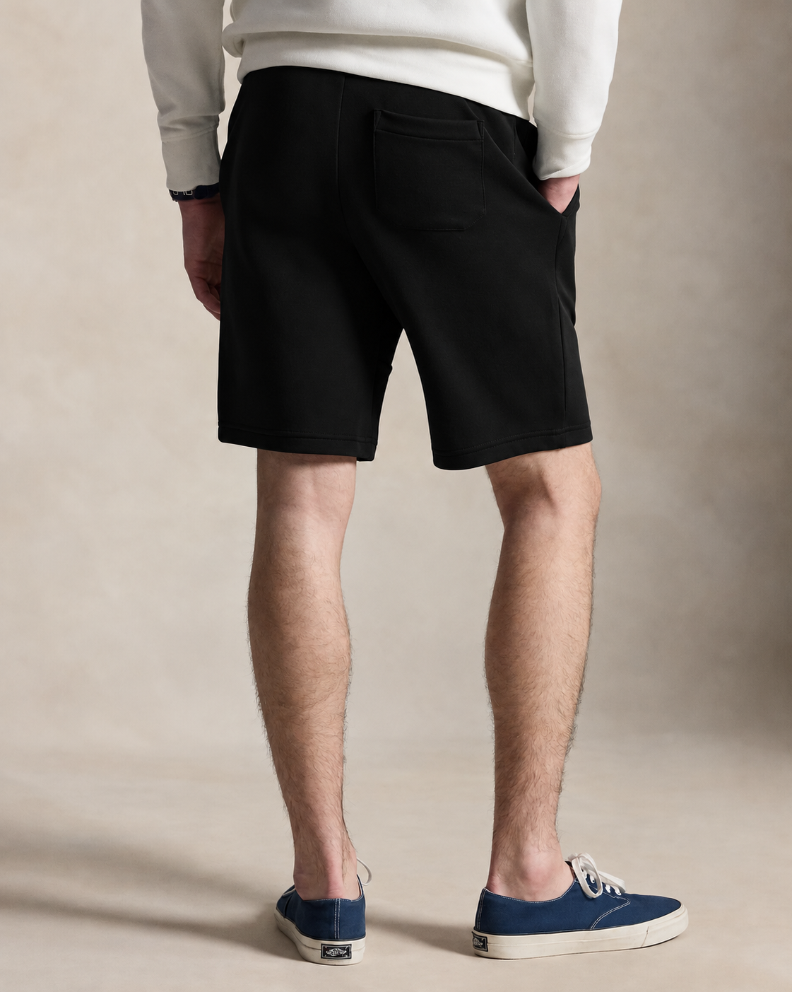 Men's Ralph Lauren Fleece Shorts (Black)