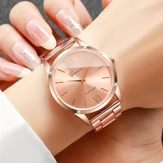 Women's Classic Roman Watch (Rose Gold)