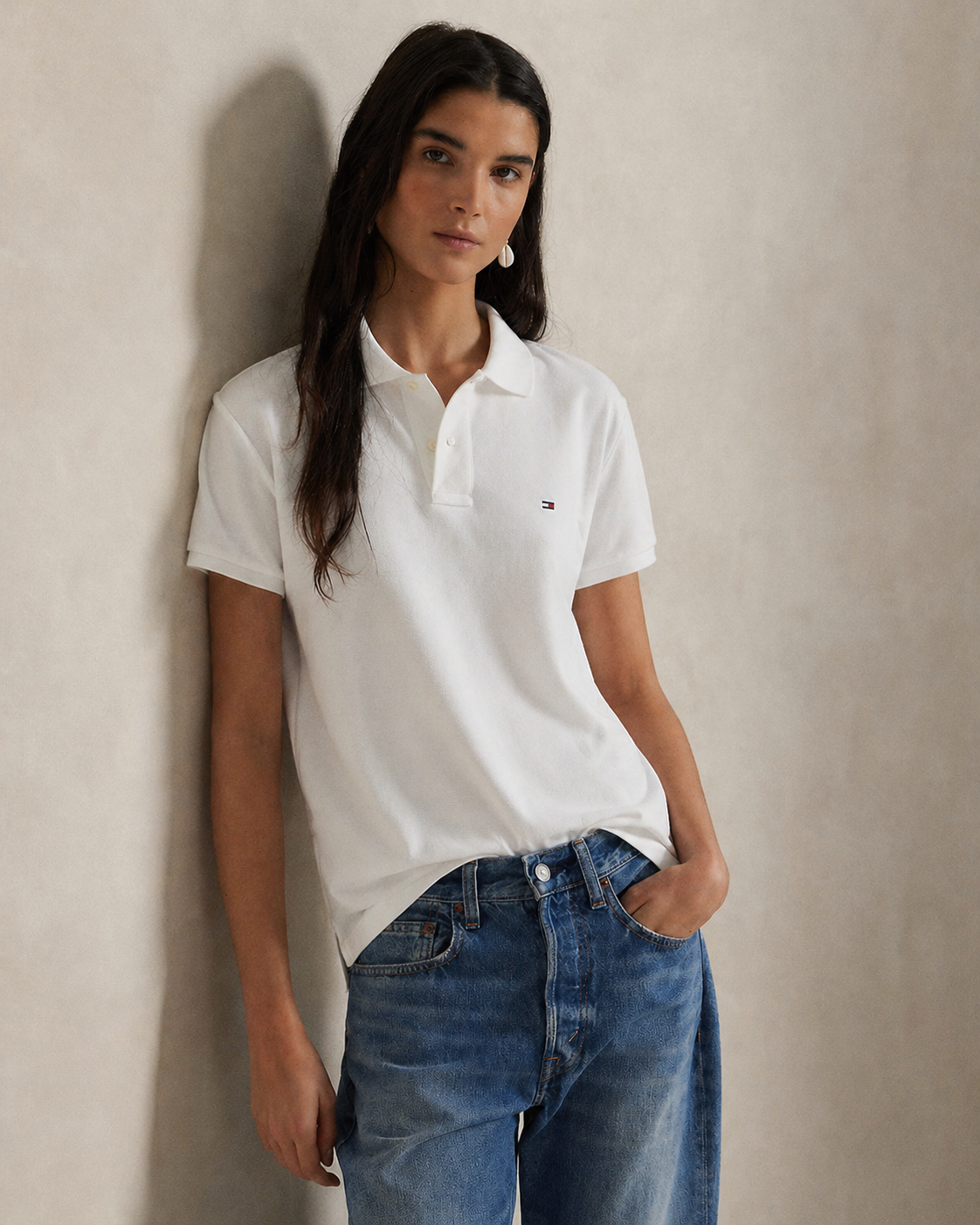 Women’s Tommy Hilfiger Polo Shirt (White)
