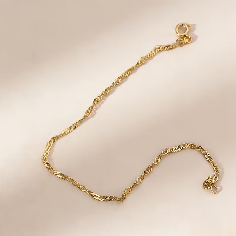 Women's Minimalist Chain Bracelet (Gold)