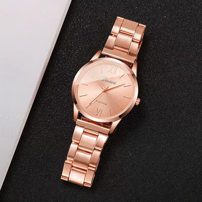 Women's Classic Roman Watch (Rose Gold)
