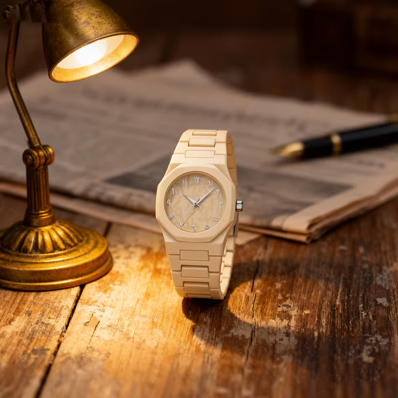 Men's Classic Quartz Watch (Beige)