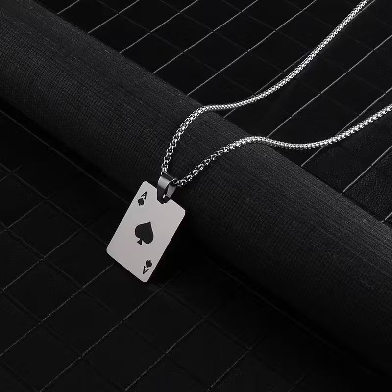 Men's Ace Pendant Necklace