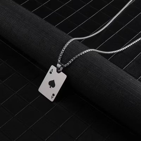 Men's Ace Pendant Necklace