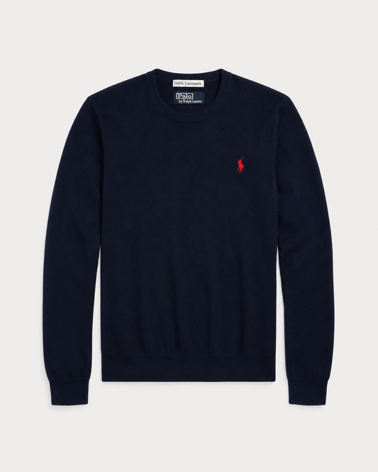 Ralph Lauren Cashmere Crewneck Sweater (Navy Blue)