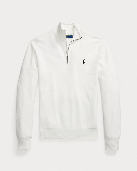 Men's Ralph Lauren Quarter-Zip Sweater (White)