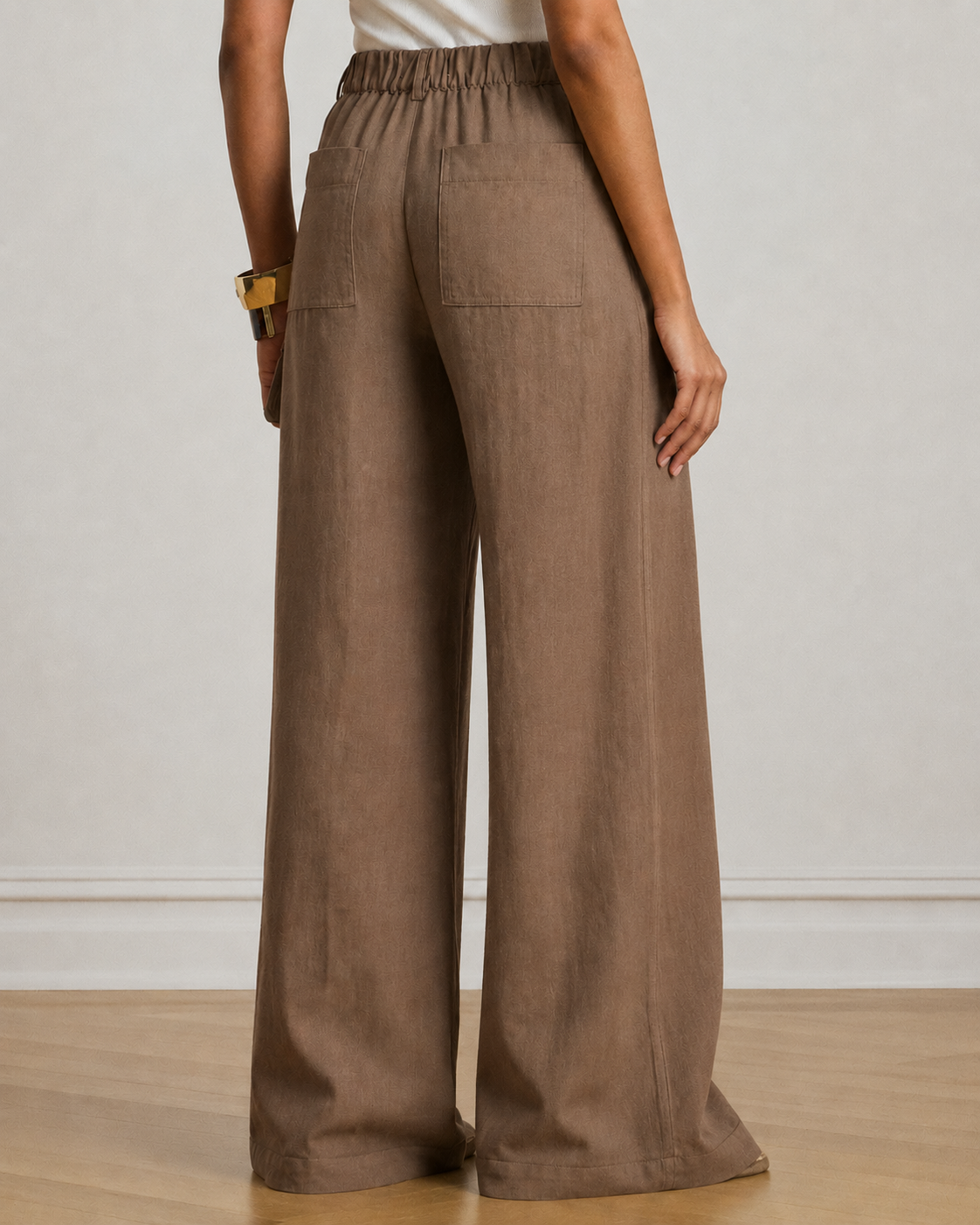 Women's Only Linen Pants (Brown)