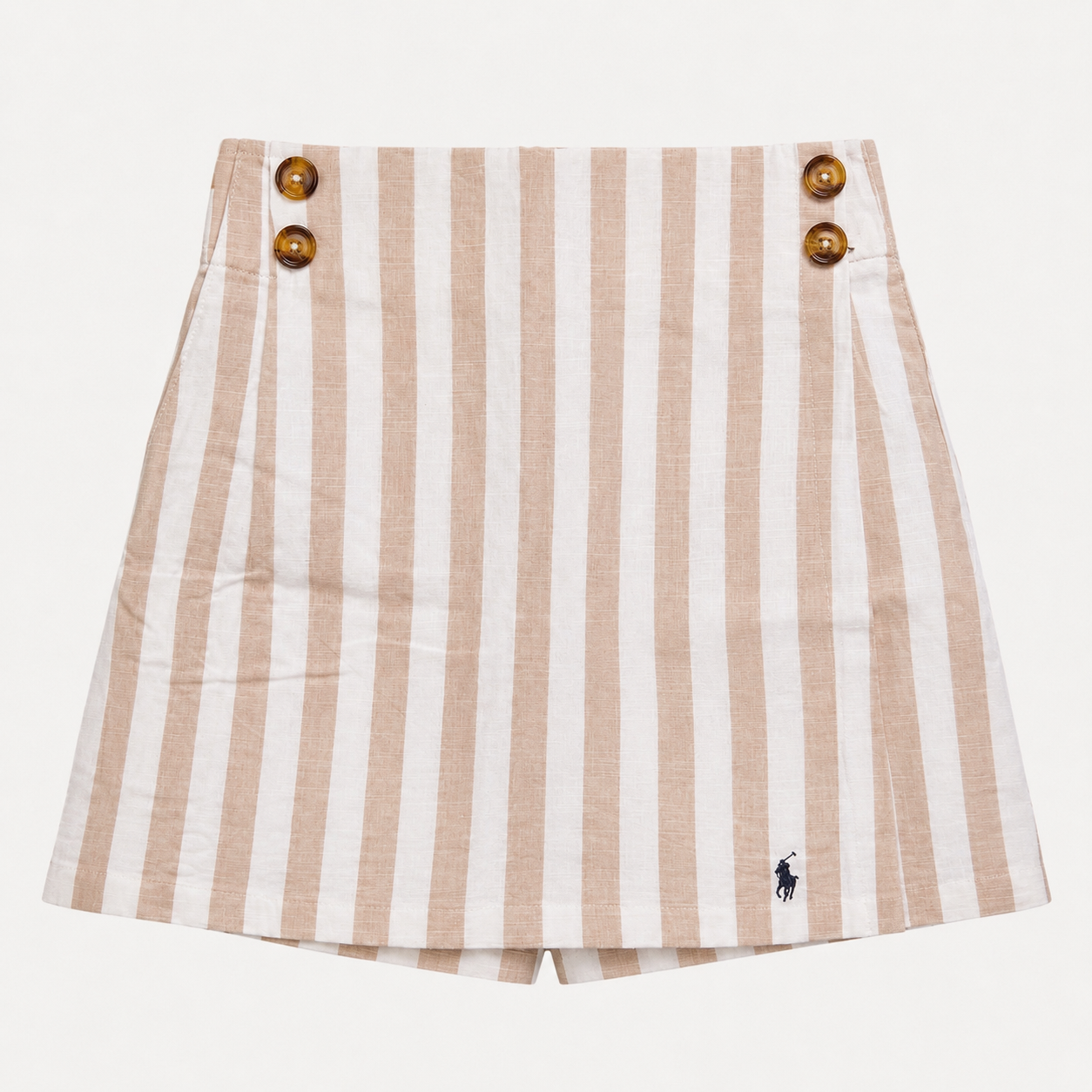 Women's Ralph Lauren Stripped Skorts (Beige)