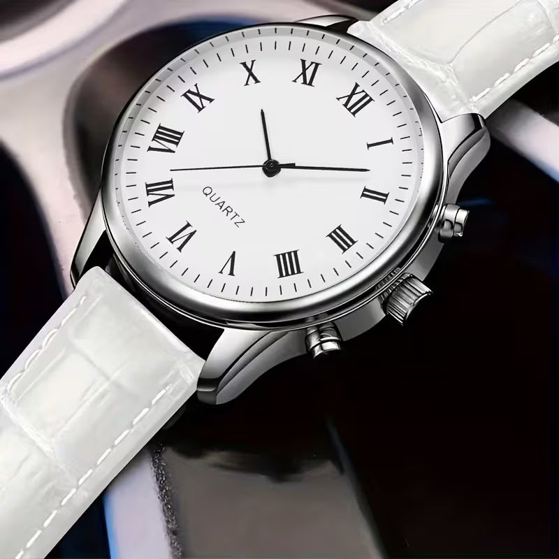 Men's Luxury Quartz Watch (White)