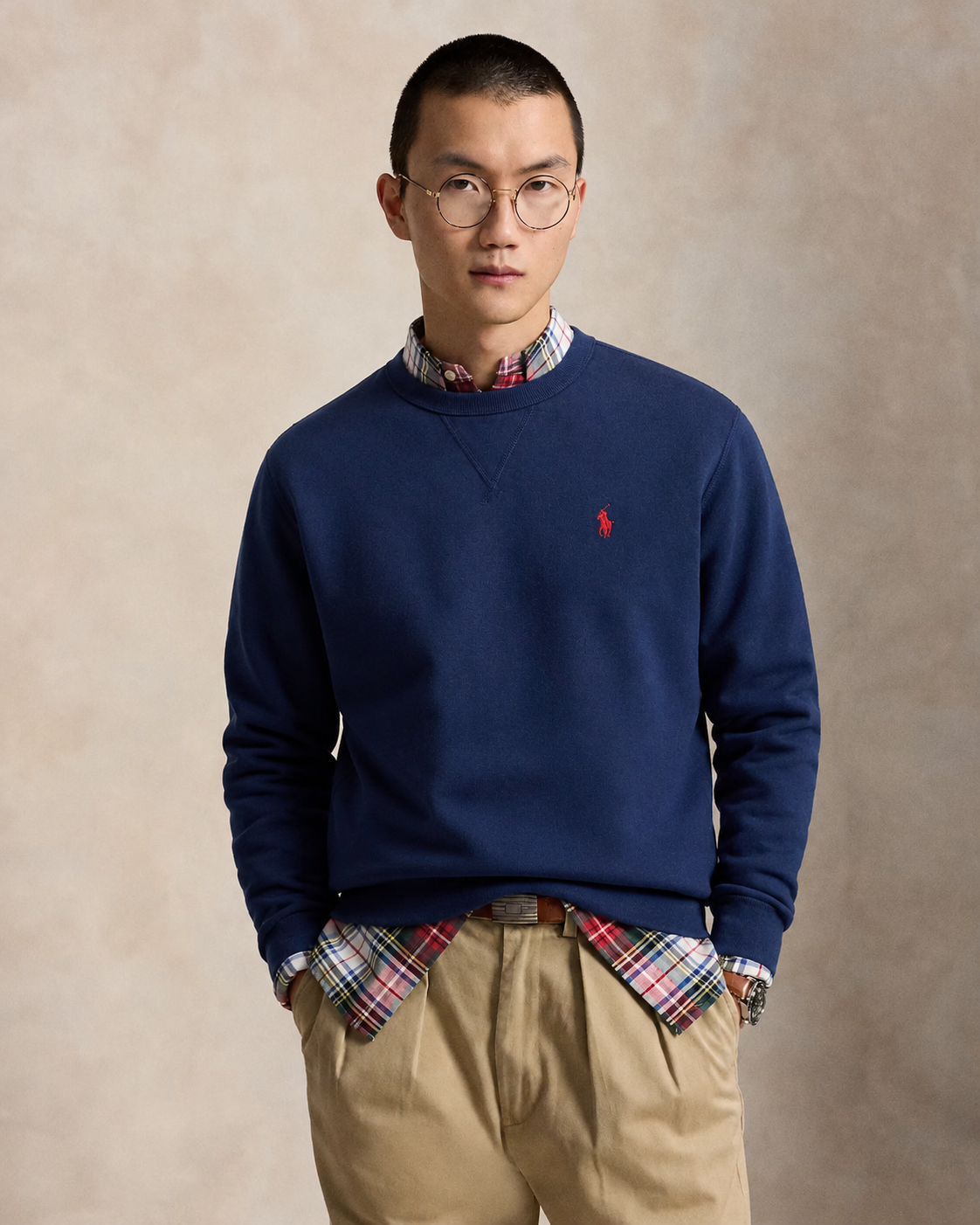 Men's Ralph Lauren Crewneck Sweater (Denim Blue)