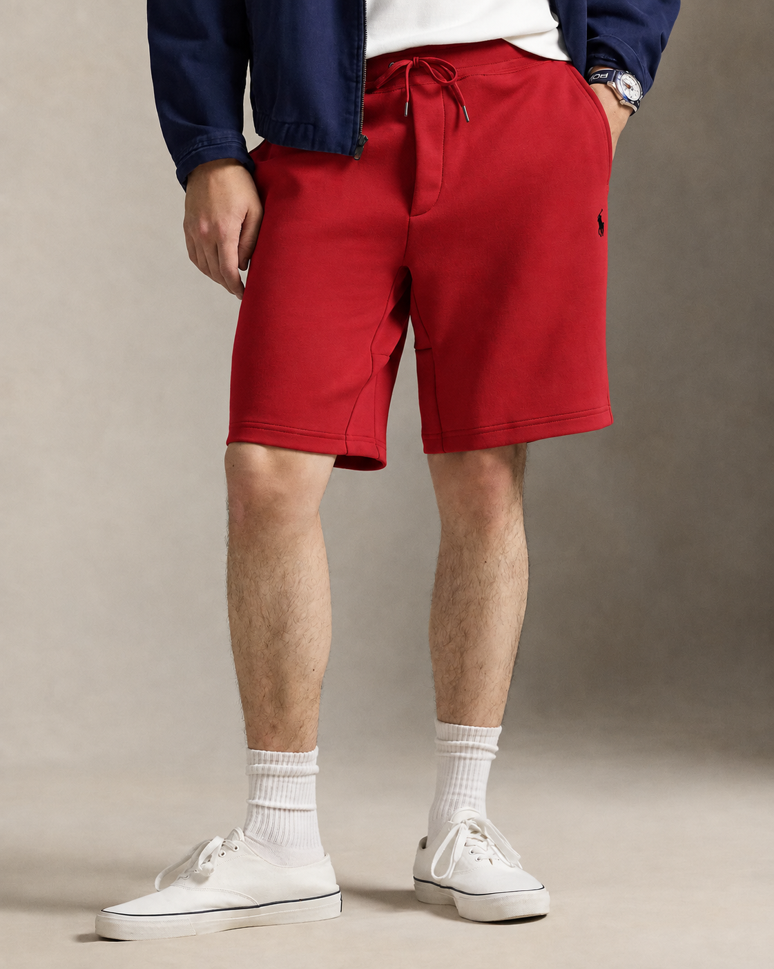 Men's Ralph Lauren Fleece Shorts (Red)