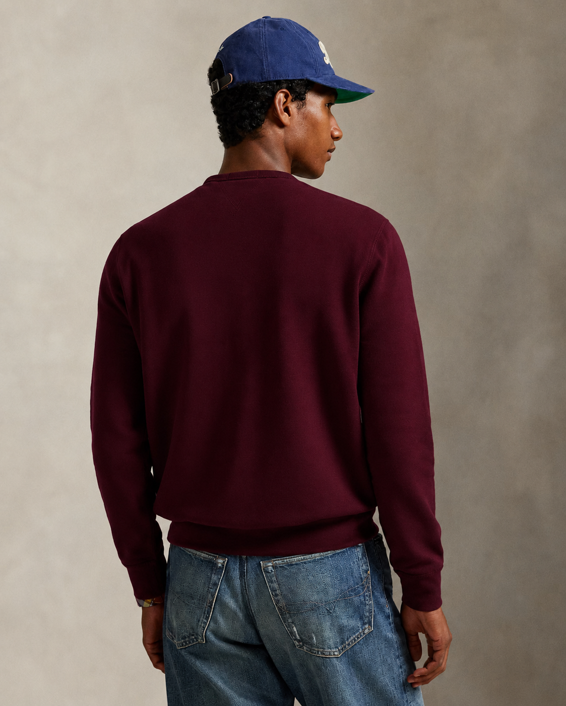 Men's Ralph Lauren Crewneck Sweater (Dark Red)
