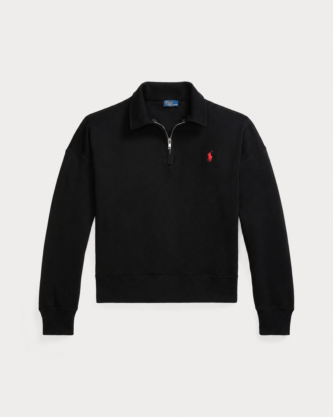 Women's Ralph Lauren Quarter-Zip Sweater (Black)