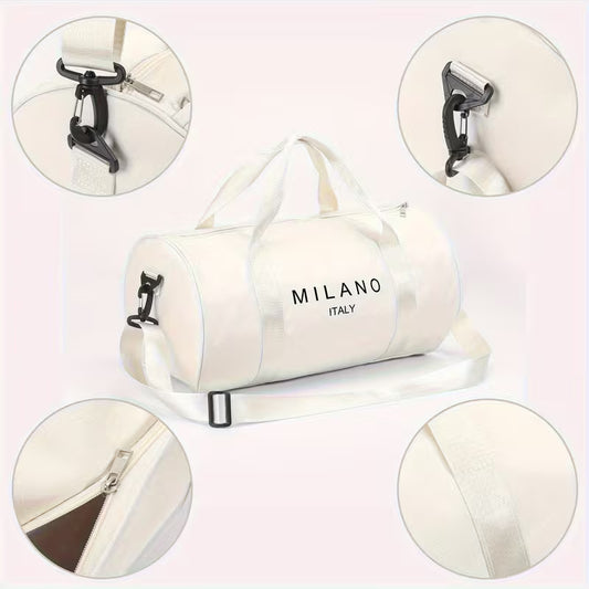 Men's Milano Duffel Bag (White)